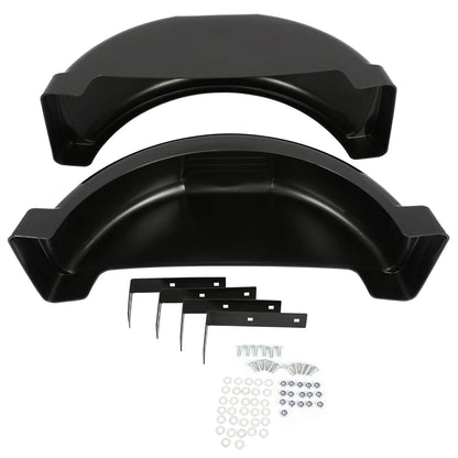 Set of 2 Single Axle Trailer Fenders for 13" Wheels (Skirt)