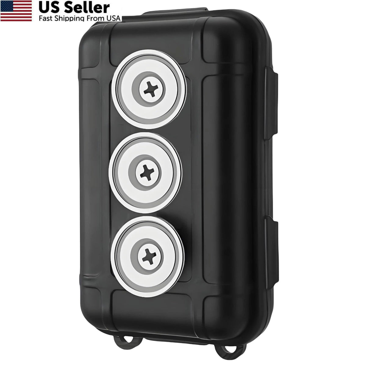 Magnetic Key Holder for Car, Hide a Outside (1 PCS) - Black