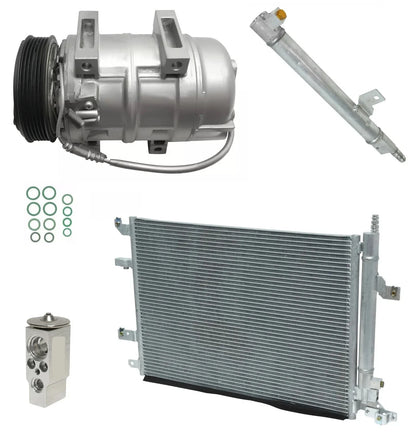 AC Compressor Kit With Condenser for Volvo V70 2.5L Turbo (2006–2006)