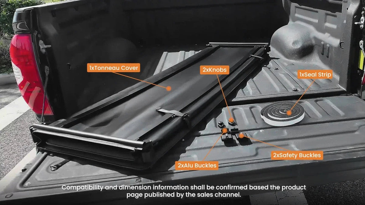 5ft Soft Tri-Fold Tonneau Cover for Ford Ranger (2019–2026)