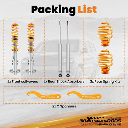 Adjustable Coilovers Set for BMW 3-Series E36 Z3 (1996–2002) Shocks