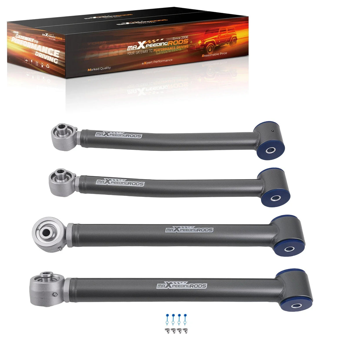 Heavy Duty Control Arms Kit for Jeep Wrangler JK Unlimited (2007–2018)