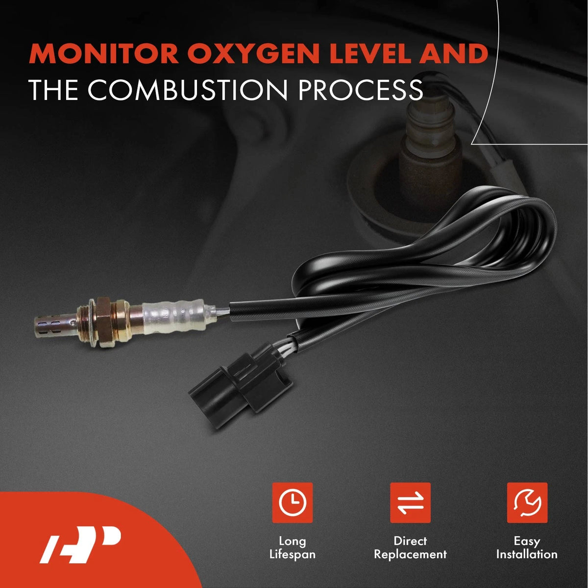 Oxygen Sensor Left for Honda Gold Wing GL1800A (2009–2010, 2012–2017) 932-14046
