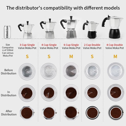 Moka Pot Dosing Funnel for Stovetop Espresso Coffee Maker