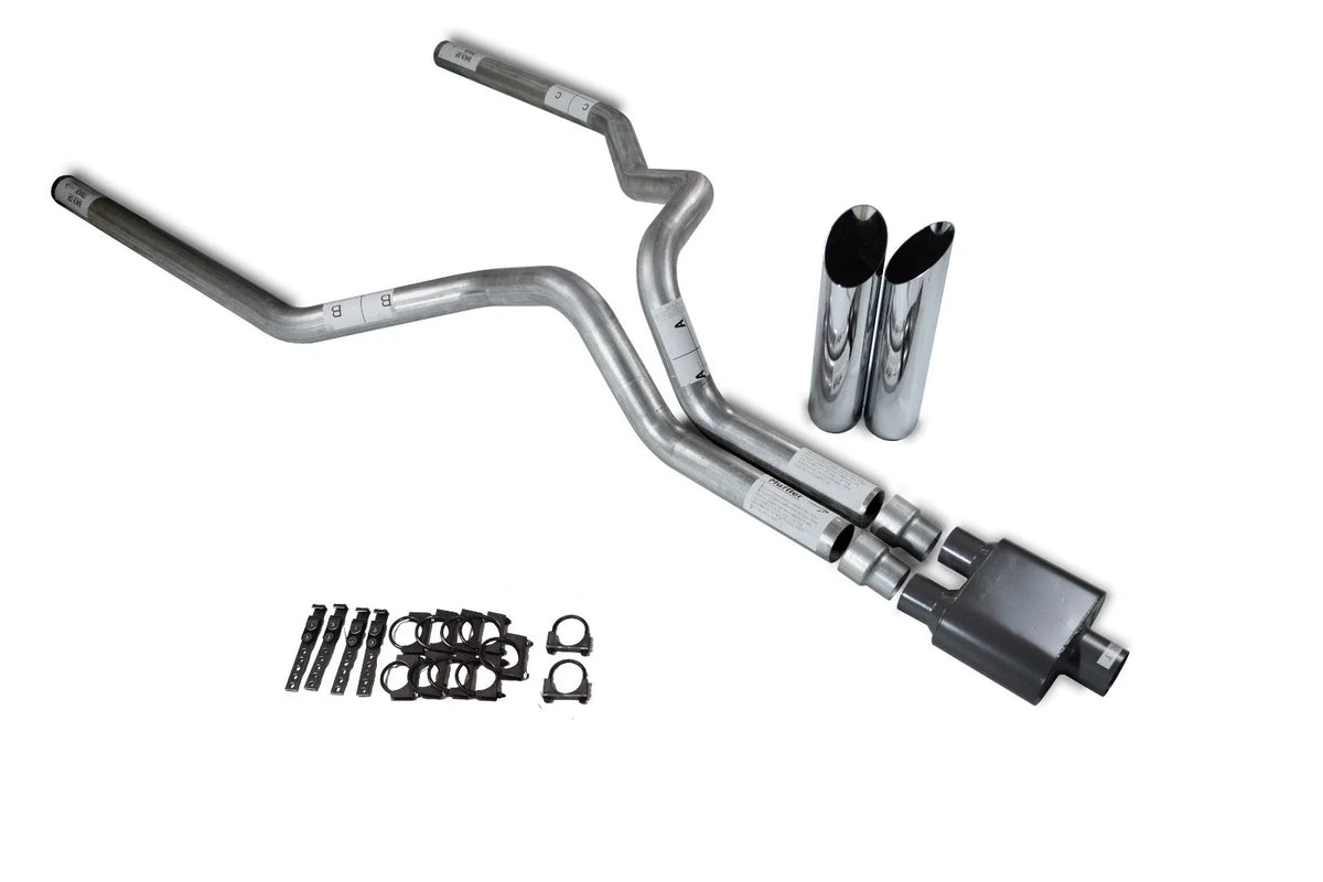 3" Dual Exhaust Kit for Chevy GMC 1500 Truck (1988–1995) 1 Chamber Muffler