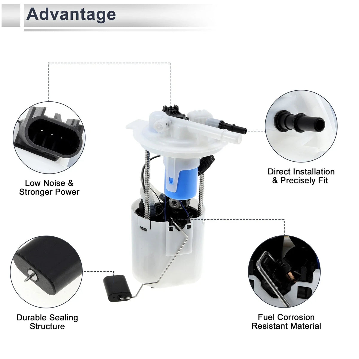 Fuel Pump Assembly for Chevy Impala (2008–2011) V6 3.5L No. 19168393