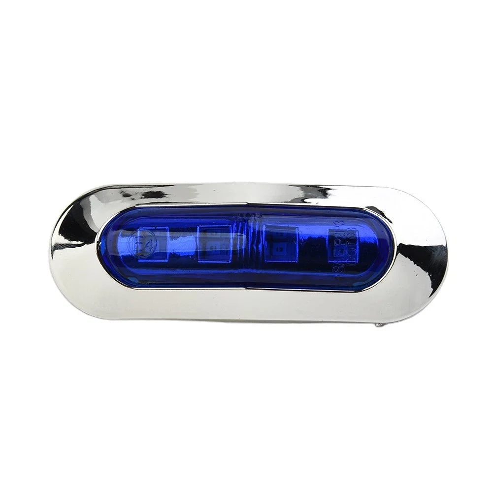 4X LED Blue Courtesy Lights for Truck Marine Boat