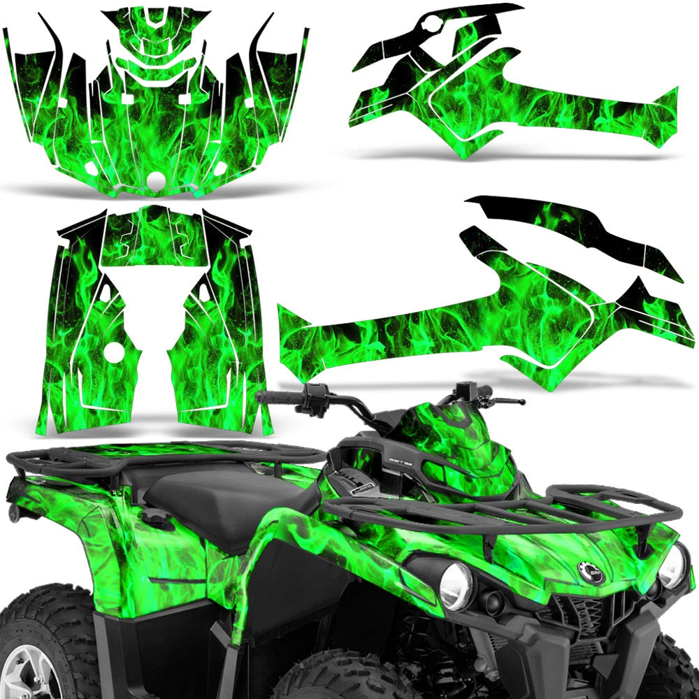 Graphics Kit Sticker Decal for Can-Am Outlander 450/570 L (2014–2023)