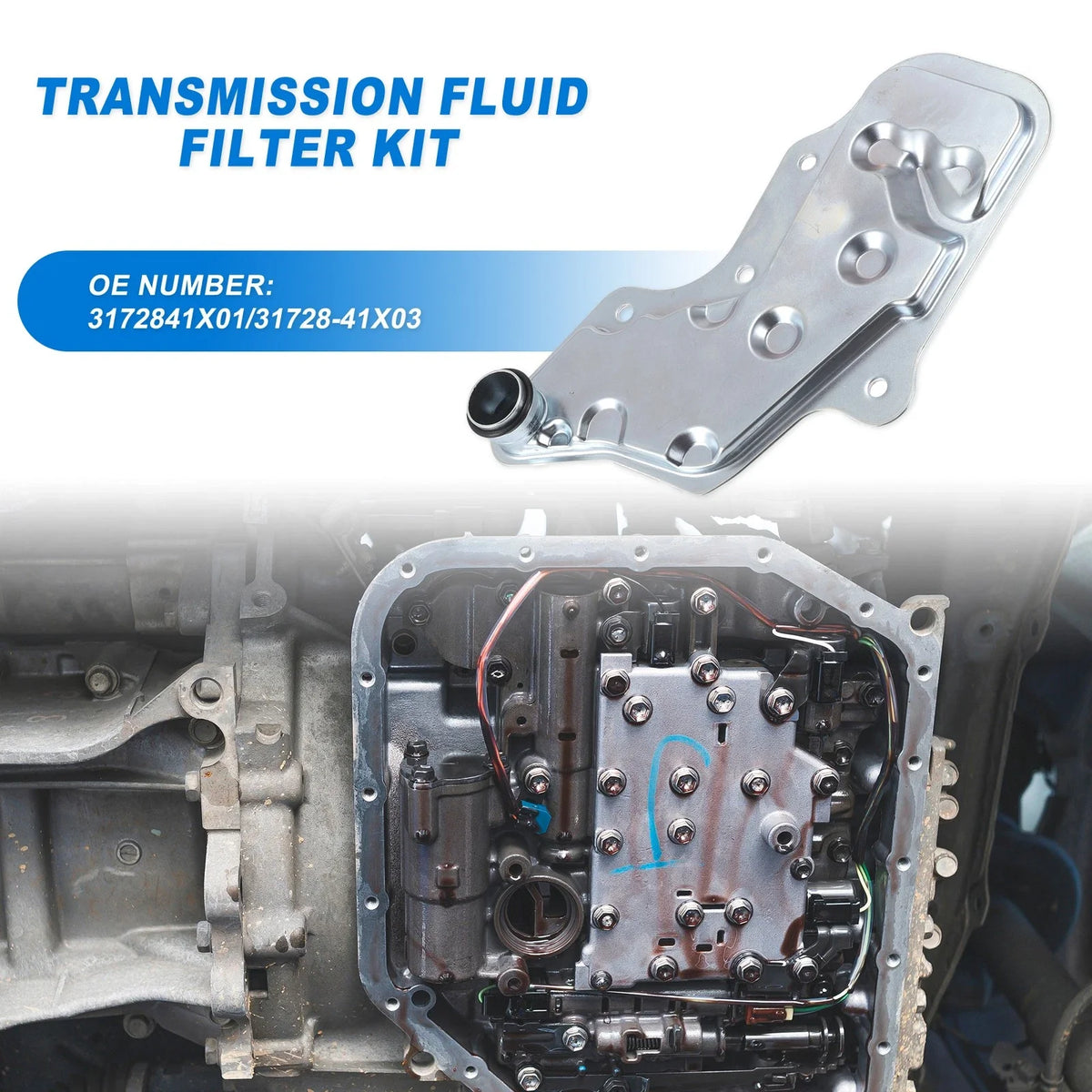Transmission Fluid Filter Oil Pan for Nissan (RL4R01A, 3172841X01)