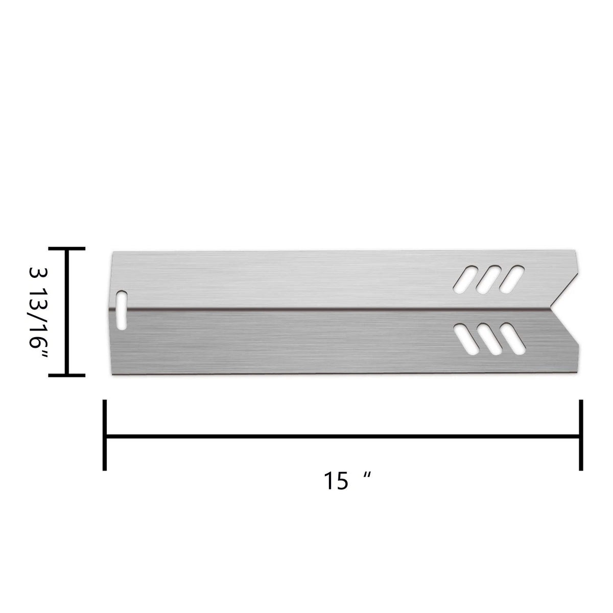 Set of 4 Grill Heat Plates Shield Burner Covers for 15 Inch Grills