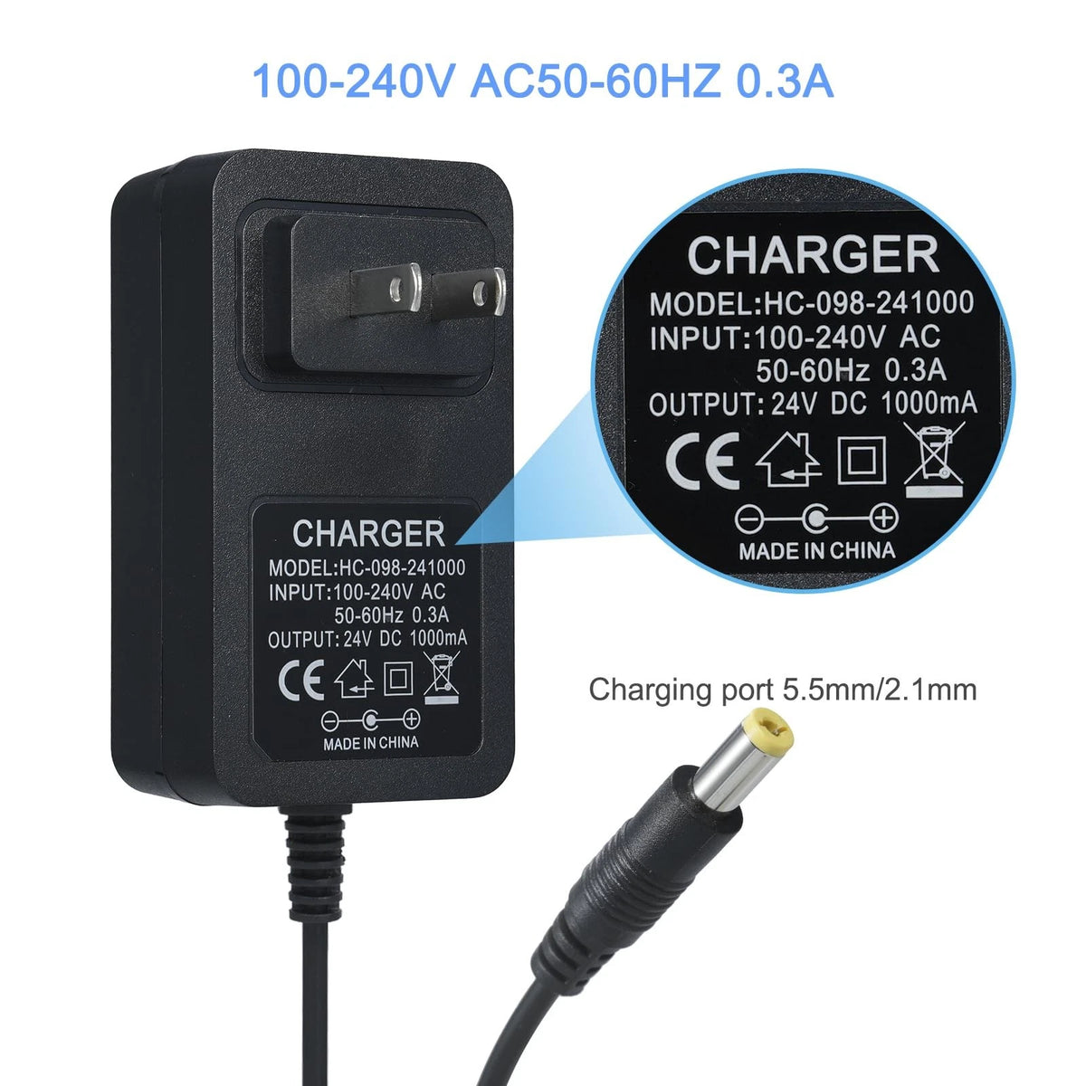24V Charger for Kids Ride On Toys Car