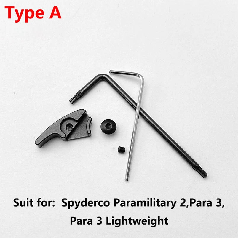 Set of 4 Super Open Hook Screw Tool Fittings for Spyderco Paramilitary 2