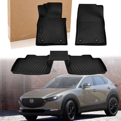 Set of 3 TPE All-Weather Floor Mats Liner for Mazda CX-30 (2020–2025)