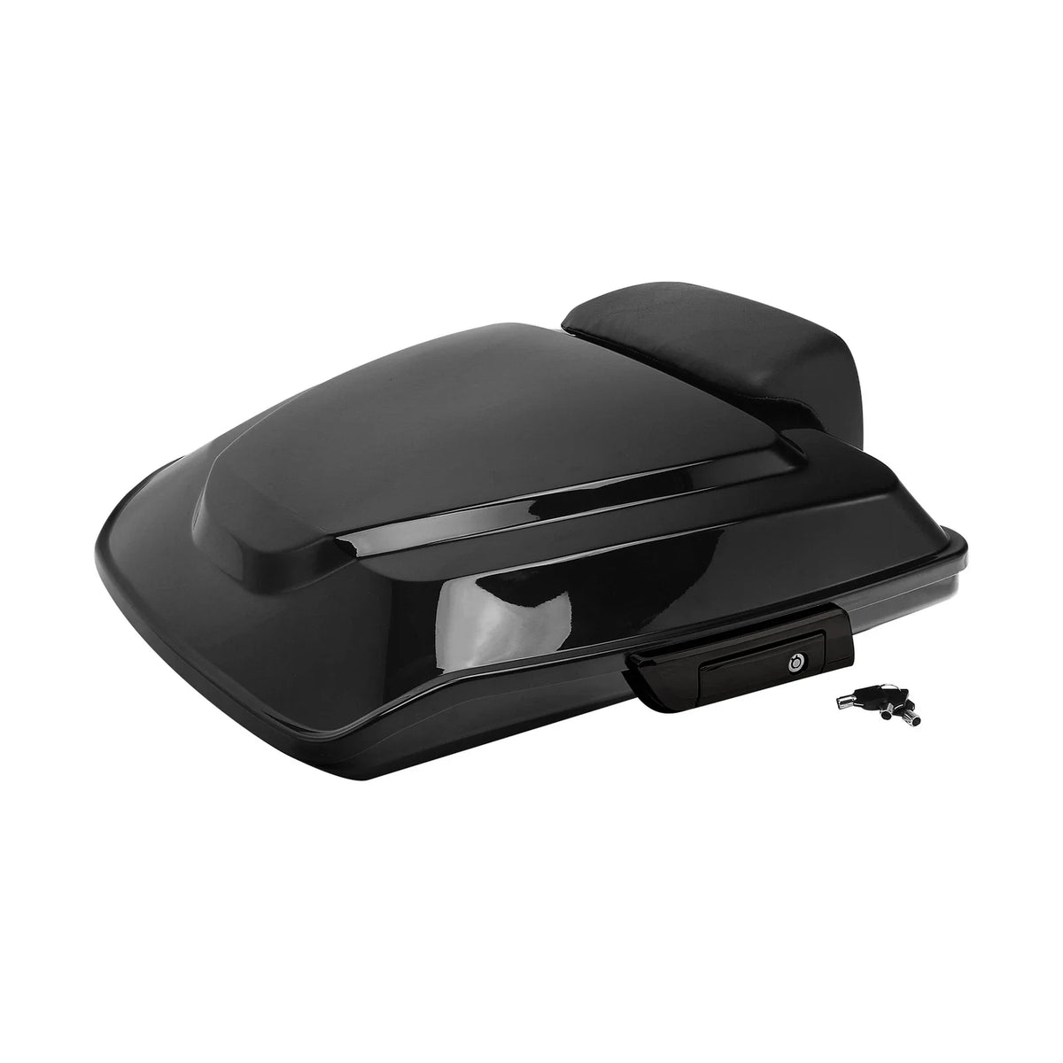 Black Razor Trunk Backrest Mount Rack for Harley Touring Street Glide (2014–2026)
