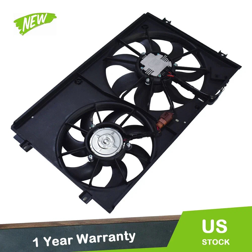 Radiator Condenser Cooling Fan Assembly VW3120100 for Volkswagen Jetta (2005–2015)
