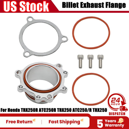 Exhaust Head Flange & Gasket Kit for Honda ATC250R TRX250R (1985–1989)