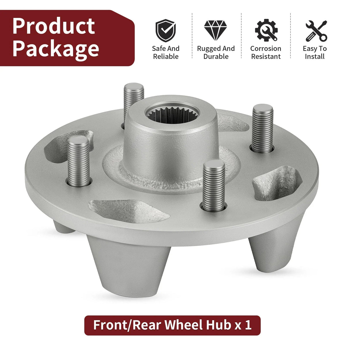 Front/Rear Wheel Hub for Yamaha Viking 700 YXM700 Viking VI YXC700 (2014–2015)