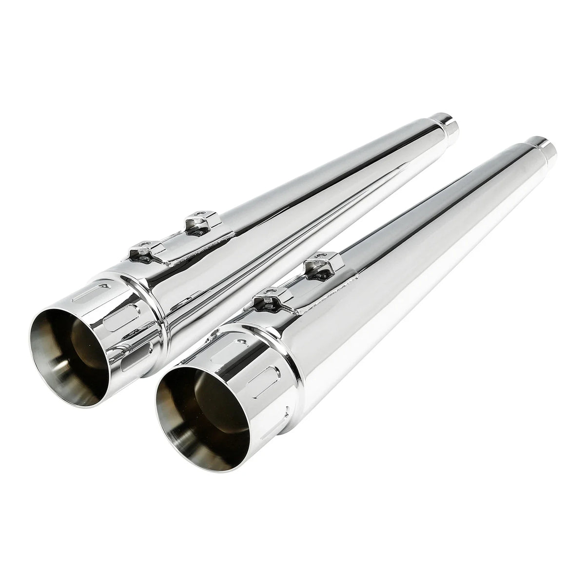 4" Megaphone Dual Exhaust Pipes for Harley Street Road Glide (1995–2016)