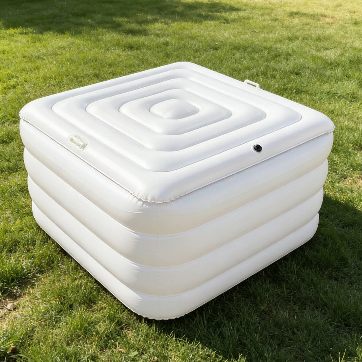 Inflatable Hot Tub Cover for Outdoor Spa (50.39in)
