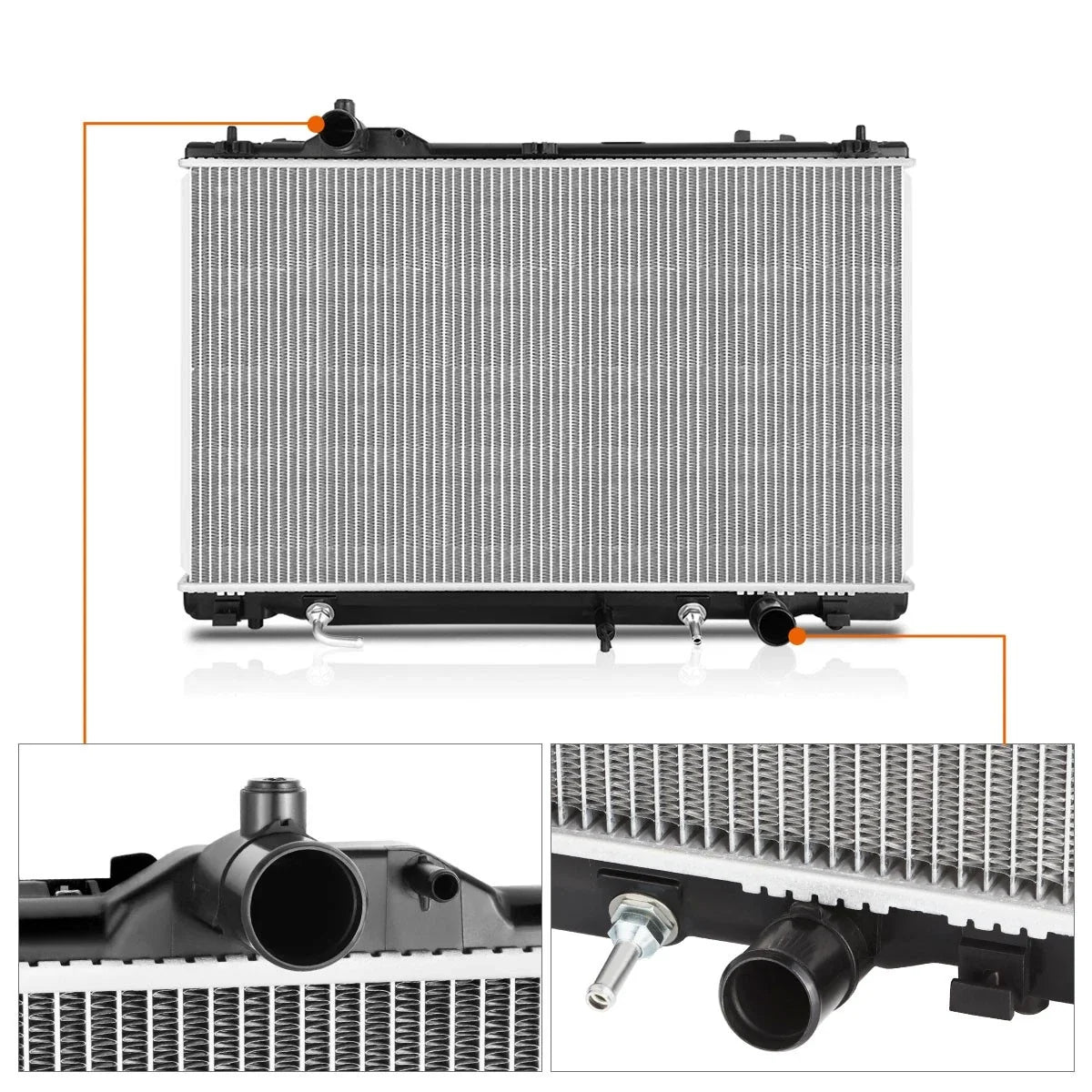 Aluminum Core Cooling Radiator DPI-13018 for Lexus LS600H/LS460 (2008–2016)