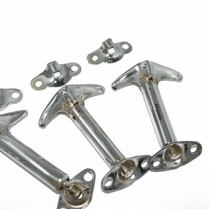 Set of 4 Chrome Bonnet Hood Clip Latches for Jeep Wrangler