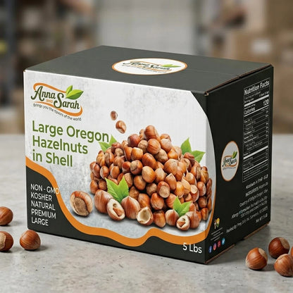 5 Lbs Oregon Hazelnuts in Shell (Pack of 1)