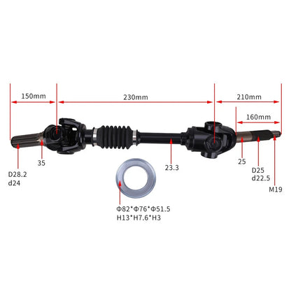 Complete Rear Axle for Kawasaki Mule 2510 3000 3010 4000 4010 (KAF620)