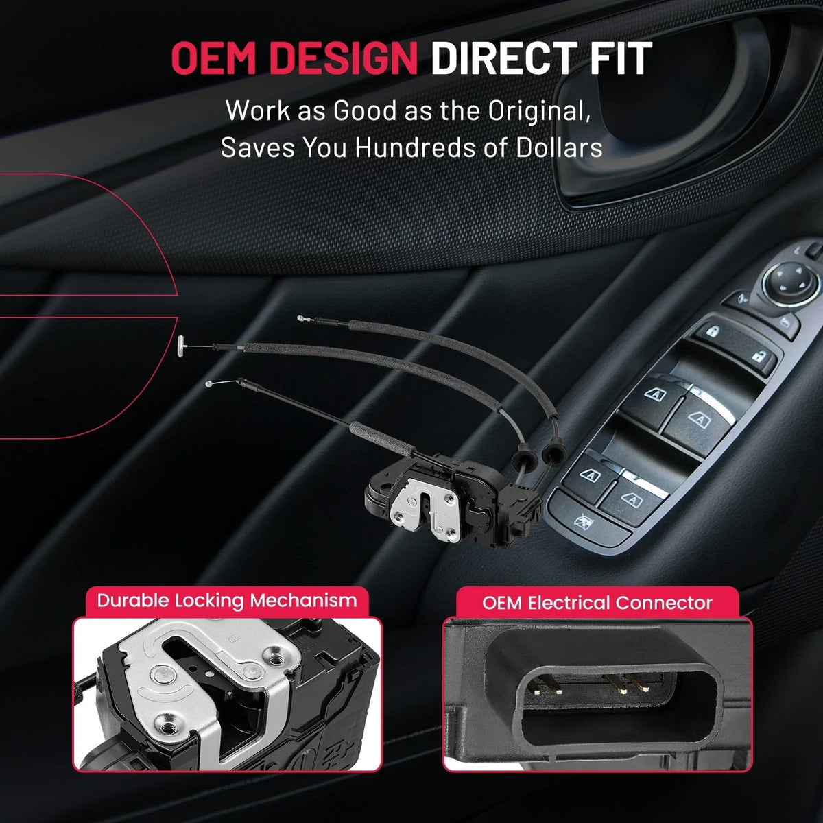 Right Front Door Lock Latch for Hyundai Sonata (2011–2015) 813203S020