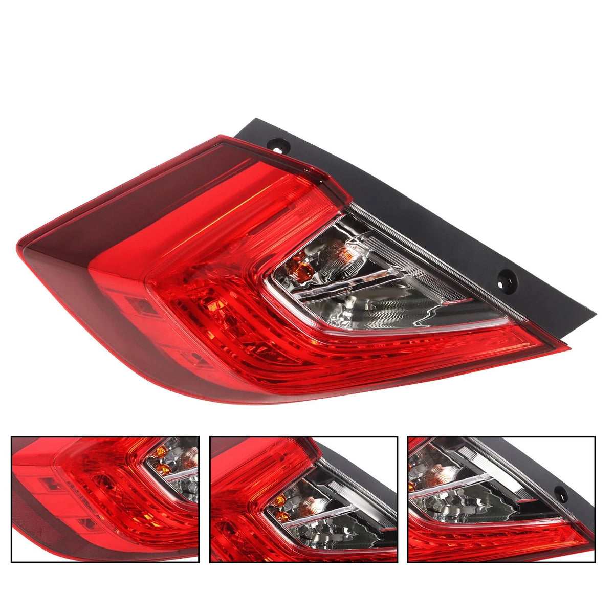 Tail Light Lamp Outer Left for Honda Civic 4-Door Sedan (2016–2021) 13970388, 33550TBAA01, HO2804110