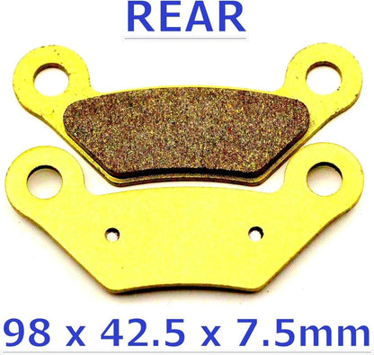 MC Brake Pads for John Deere XUV Gator 625i 825i 855D (2011–2017)