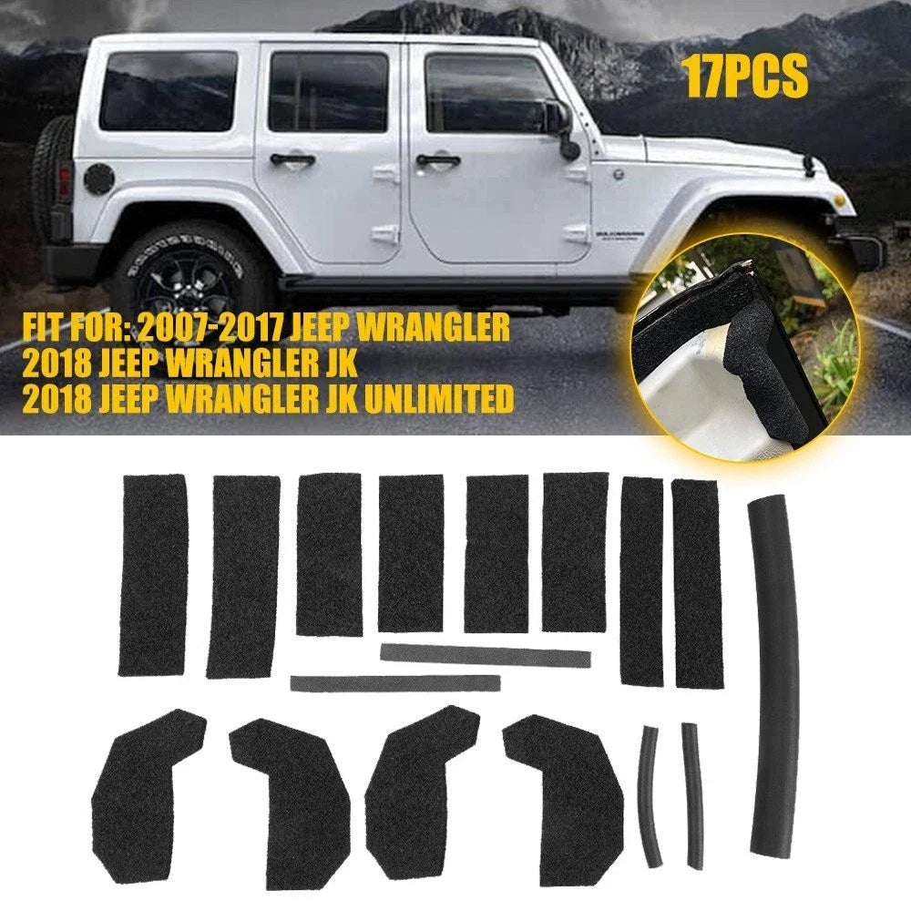 Hard Top Foam Seal Blocker Kit 68026937AB for Jeep Wrangler (2007–2018)