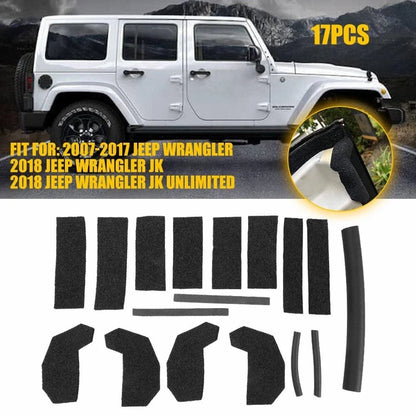Hard Top Foam Seal Blocker Kit 68026937AB for Jeep Wrangler (2007–2018)