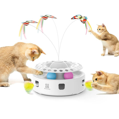 3-in-1 Automatic Interactive Cat Toy for Cats (Pack of 1)