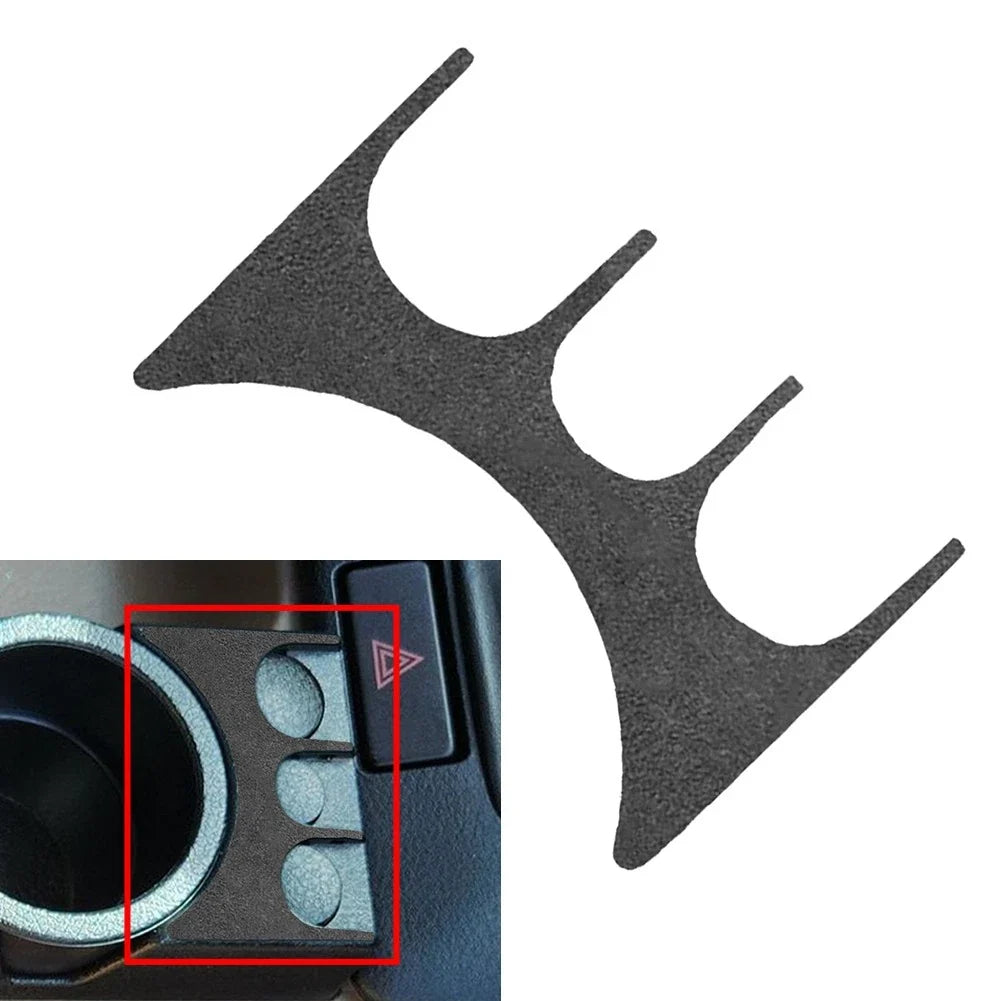 Water Cup Holder Coin Panel Cover Trim for BMW 3 Series E36 (1994–1996) Suede Black