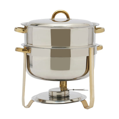 14.2 Qt. Round Stainless Steel Catering Chafing Dish