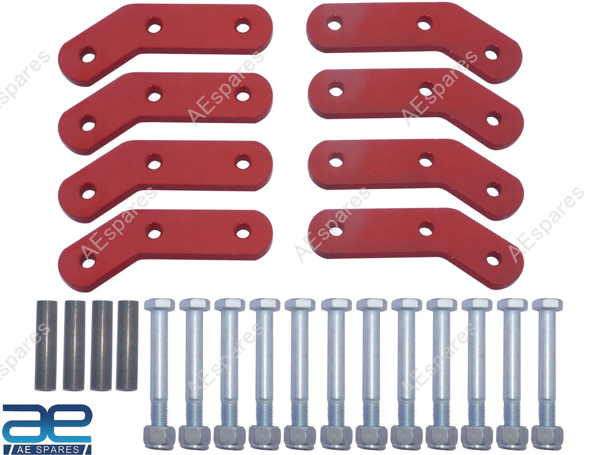 2" Lift Boomerang Shackle Kit + Bushings for Suzuki Samurai (1986–1995)
