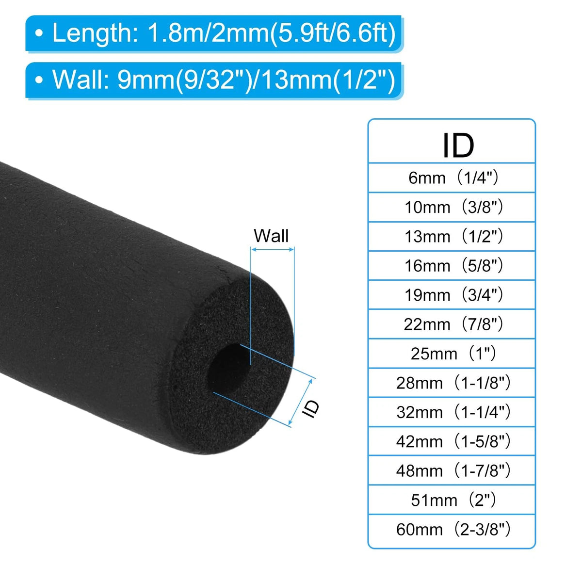 2X 2-3/8" ID x 6Ft Pipe for Automotive Applications