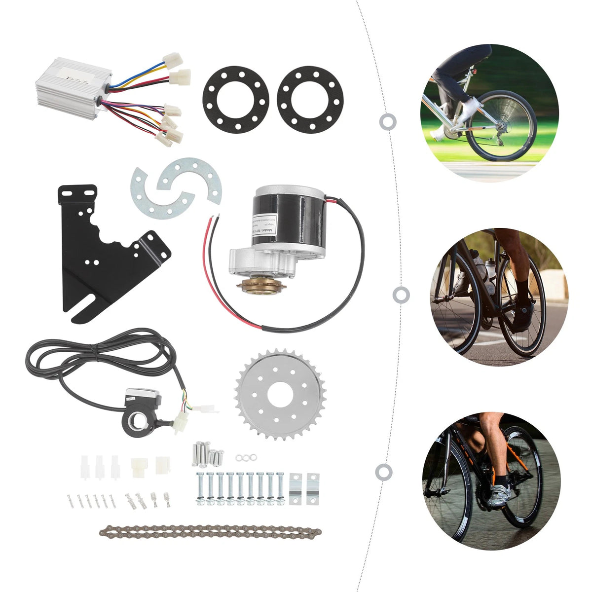 24V 350W Electric Bicycle Conversion Kit for E-Bike (No Specific Years)