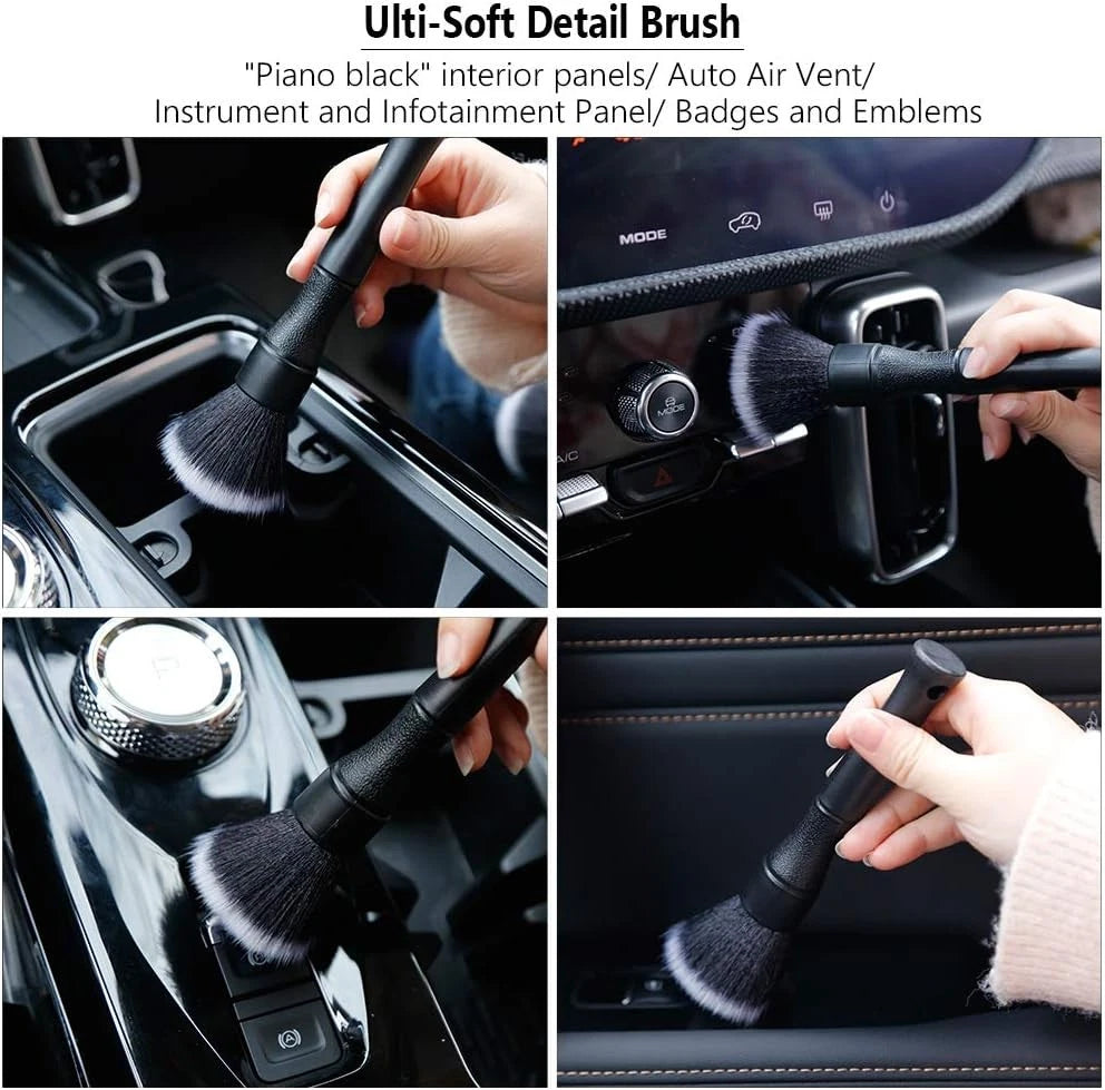 3 Pack Detailing Brush Set for Automotive Cleaning (No Specific Years)