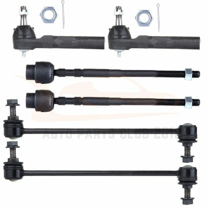 Set of 6 Tie Rods & Sway Bar Links for Chevrolet Malibu (2004–2012)