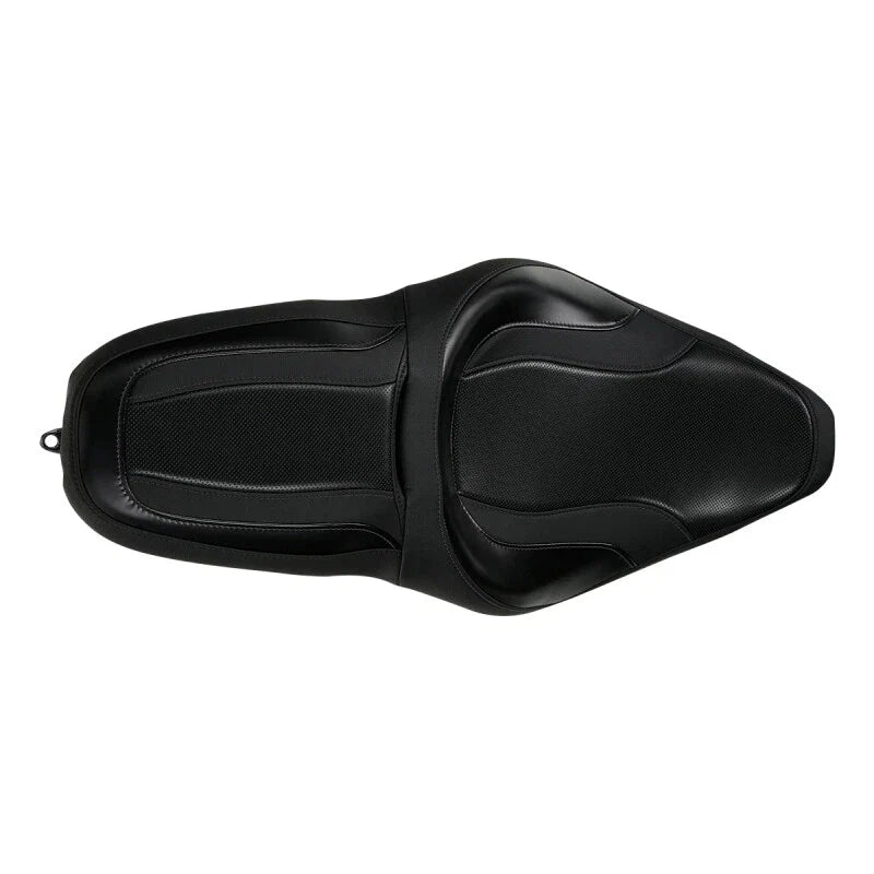 Black Driver Passenger Seat for Harley Touring Street Electra Glide (2009–2023)