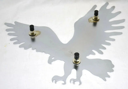 Pair of GG Cutout Eagle Small Stud Mount Chrome Plated 6" X 4.5" (94035-94036)