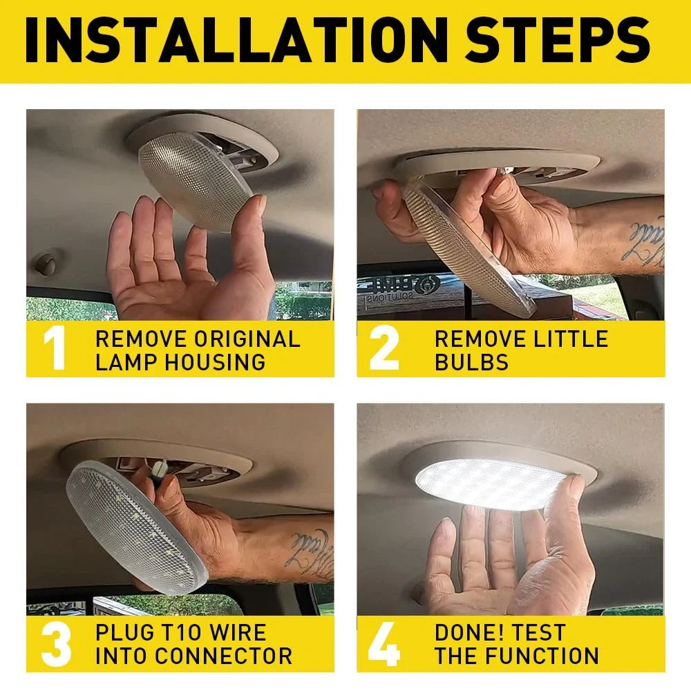 LED Inner Roof Dome Reading Light for Chrysler Sebring (2001–2004) 5093413AA