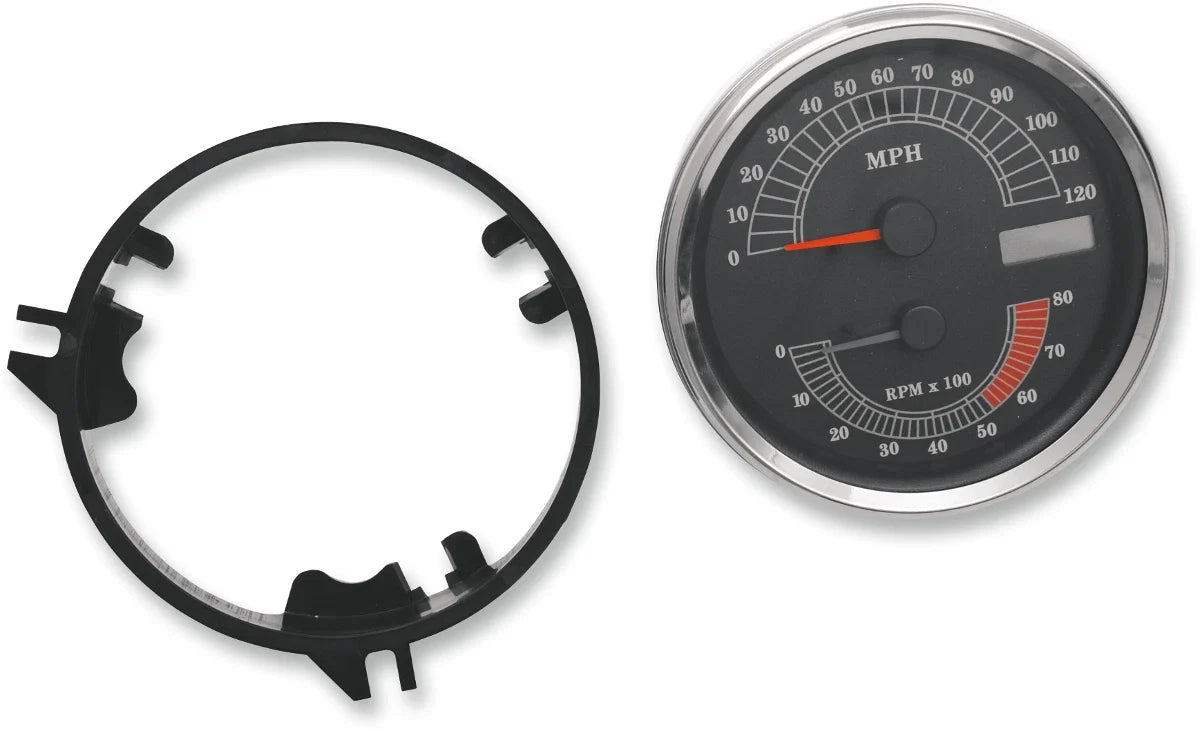 Electronic Speedometer/Tachometer for Harley Davidson (Stock Look, 120 mph/8000)