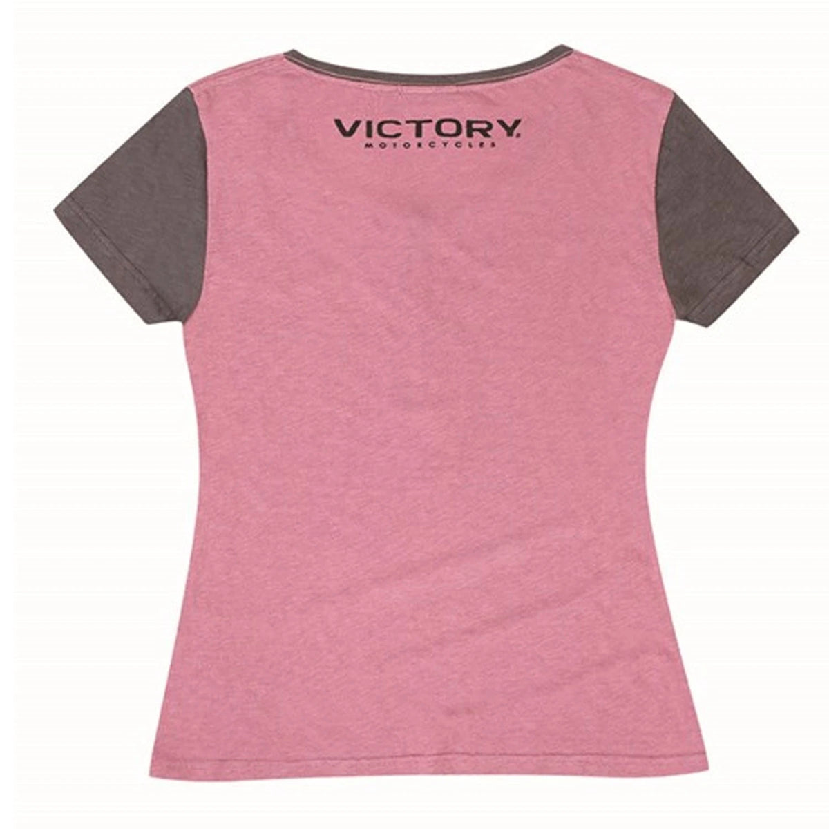 Women's Pink Henley Tee Shirt for Victory Motorcycle (286799001)
