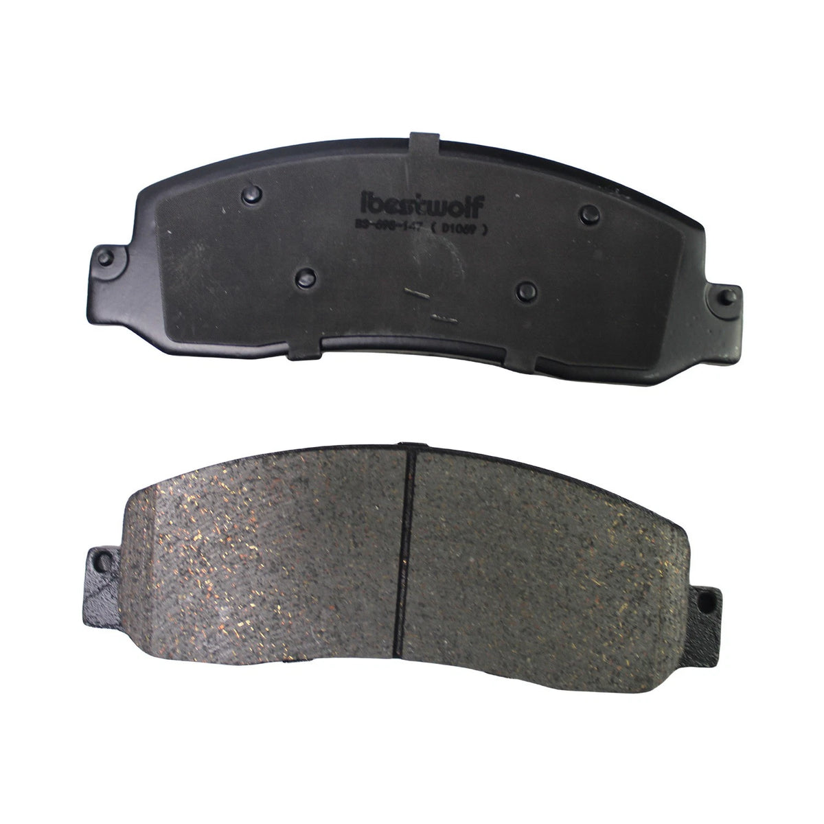 Set of 4 Front Ceramic Brake Pads for Ford F-250 F-350 (2005–2012) P-1069 D1069