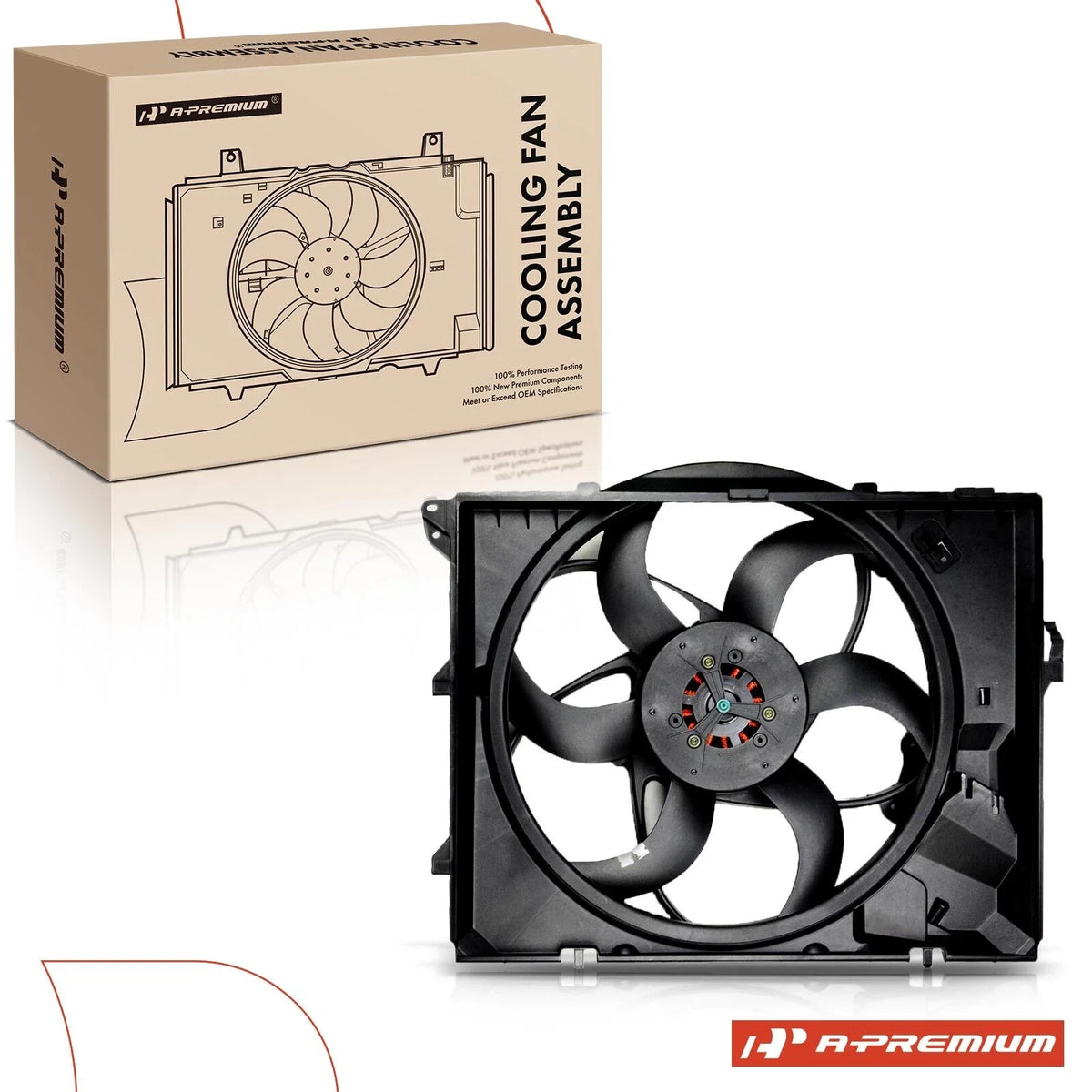 Cooling Fan Assembly for BMW 328i 328xi 330i 325i Z4 128i (2007–2013)