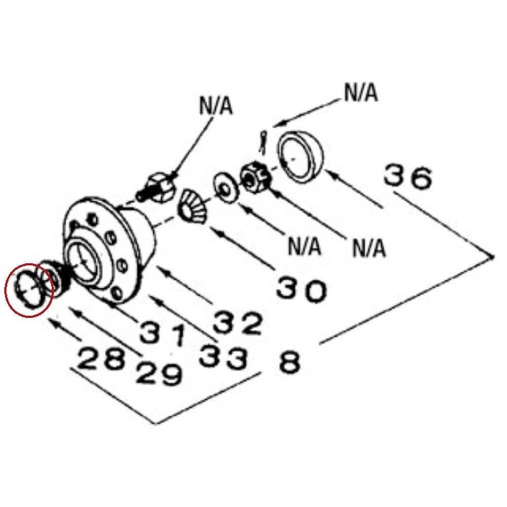 Hub Cap Seal for Universal Products
