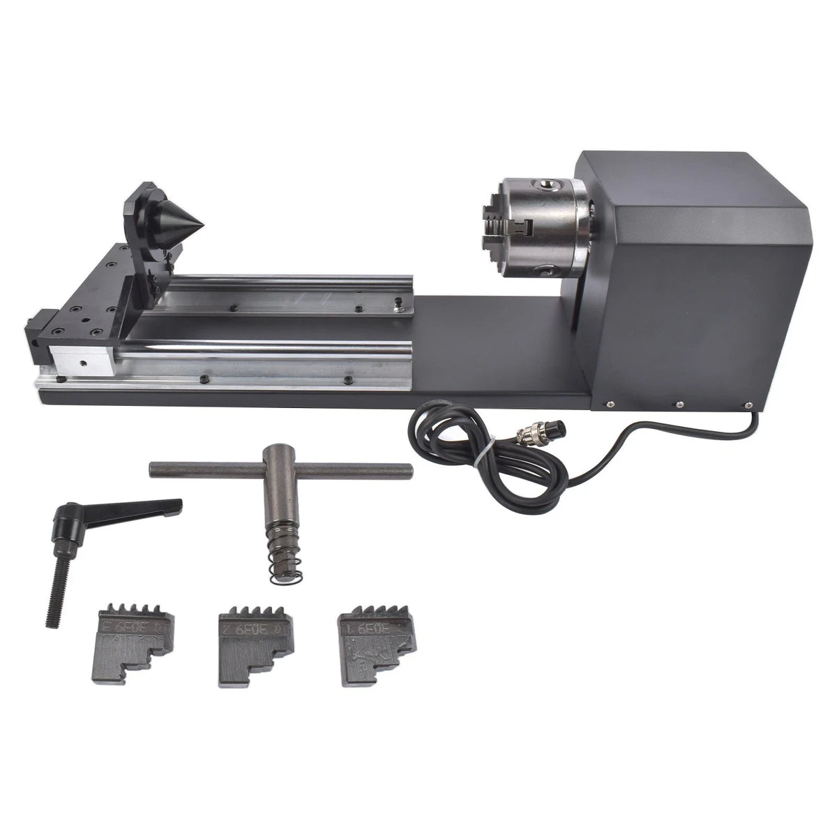 Rotary Axis with 3-Jaw Chuck for CO2 Engraver (50W–130W) 4.2A 1.68V 1:2