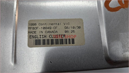 Instrument Cluster for Continental (1998–2002) F8OF-10849-CF